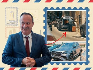 VIDEO Deputatul PSD Adrian Câciu pleacă în vacanță cu mașina de 100.000 de euro pe care n-o are în declarația de avere, la 5 zile după ce a spus că renunță la ea