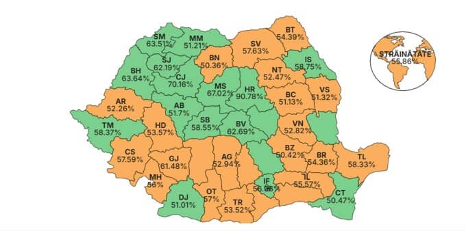 harta rezultate vot