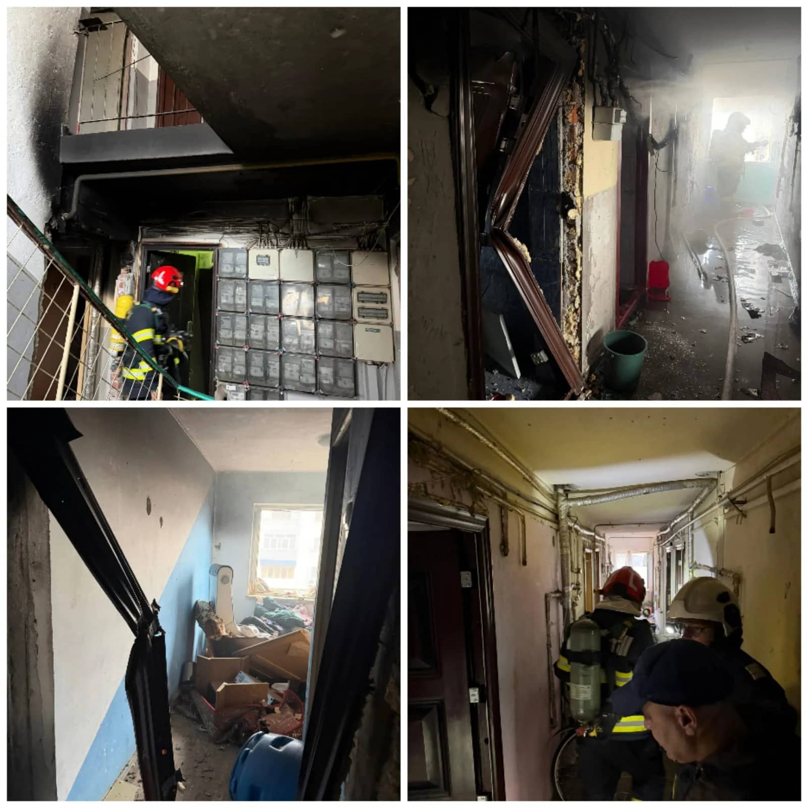 Suflul exploziei a distrus mai multe locuințe FOTO: Primăria Balș