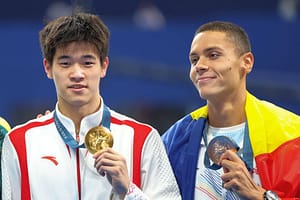 Wow! Cum îi numește L’Equipe pe David Popovici și Pan Zhanle, înaintea semifinalelor de la 100 m liber: „Piscina se cutremură”