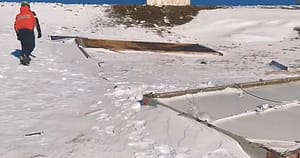 Viscolul a spulberat cabinetul medical al Salvamont Gorj, amplasat în partea superioară a pârtiei de schi de pe vârful Păpușa