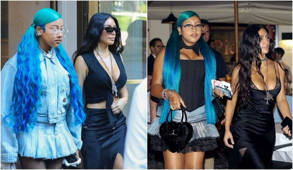 Kim Kardashian și fiica ei North West au atras toate privirile la Roma. Ținuta excentrică a adolescentei de 12 ani. FOTO - Imaginea 1