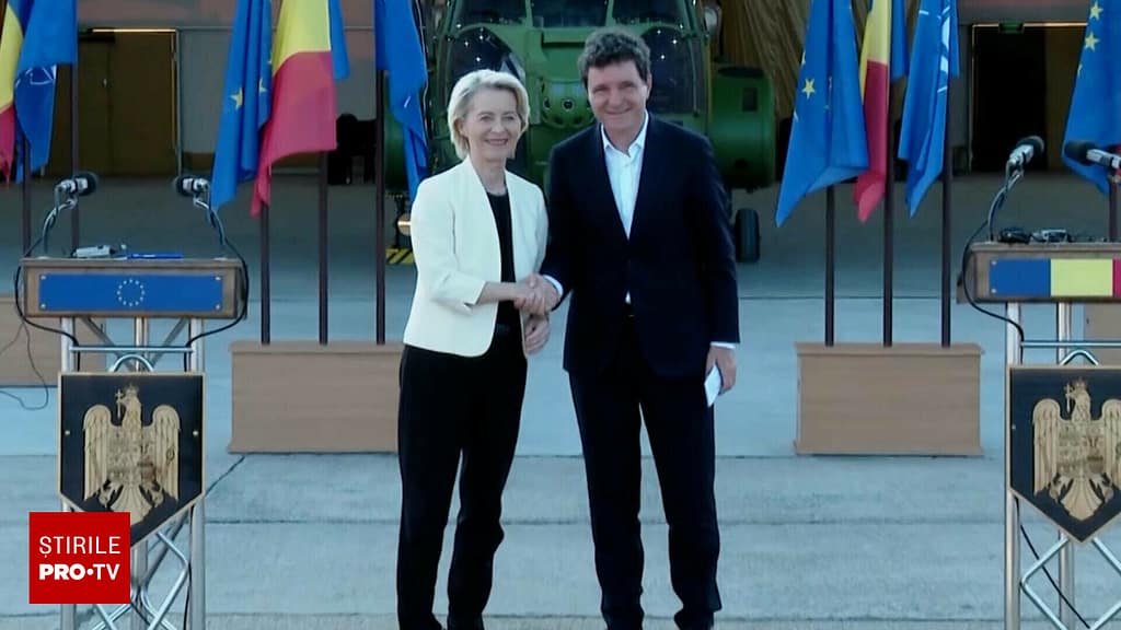 Ursula von der Leyen a ajuns în România. Șefa Comisiei Europene s-a întâlnit cu preşedintele Nicuşor Dan la Constanţa
