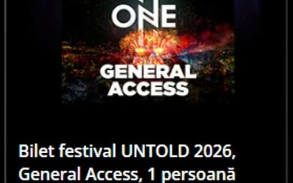 Bilet festival UNTOLD 2026, General Access, 1 persoană Bilet festival UNTOLD 2026, General Access, 1 persoană