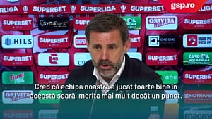 Zeljko Kopic, la conferința de presă de după meci: „Cred că am fost echipa mai bună. Meritam mai mult de un punct.”