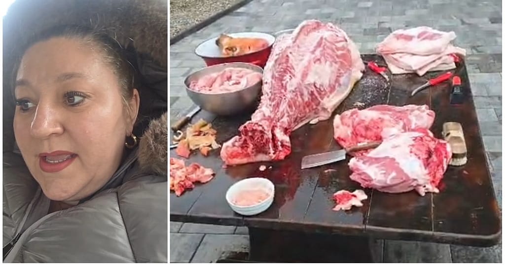 Diana Șoșoacă îl atacă pe George Simion la pomana porcului: „Vai, Simioane, cum ai lăsat scroafa asta agresată sexual! Nici șoricul n-a mai rămas de ea!”