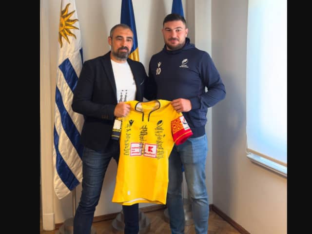 ”Stejarii” au fost oaspeți la Școala 168 ”Rumania” din Montevideo, înaintea meciului test cu Uruguay