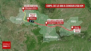 Povestea tulburătoare a băiatului de 12 ani care a condus peste 200 de kilometri, cu poliția pe urme