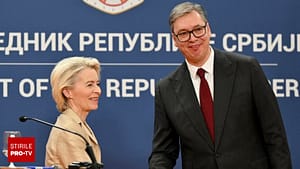 „Am primit un mesaj de la Moscova”. Vucic, surprins de microfonul deschis, lângă Ursula von der Leyen. Ce i-a răspuns șefa UE