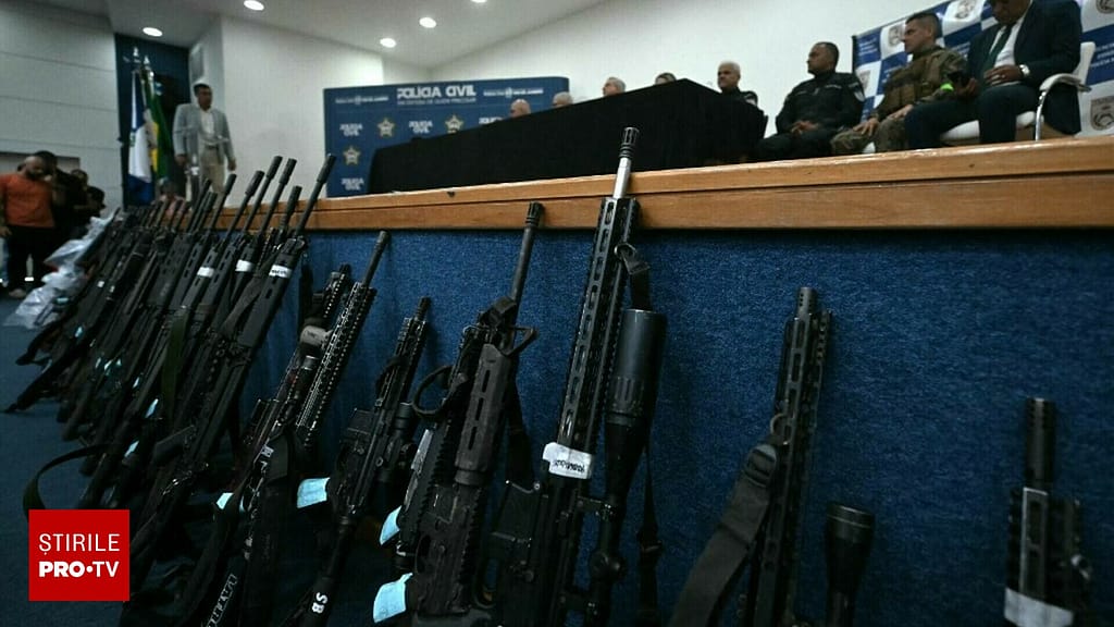 Operaţiune sângeroasă împotriva crimei organizate din Brazilia. Arme în valoare de peste 2 milioane de dolari, confiscate