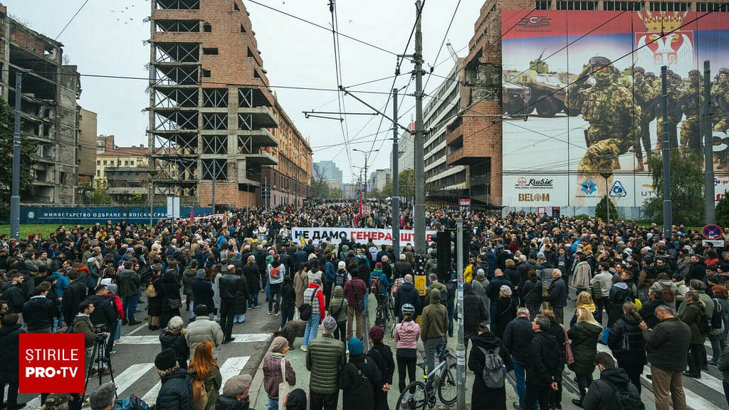 Protest în Serbia faţă de presiunea guvernului asupra universităţilor de stat