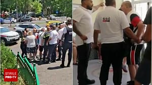 Altercație între un bărbat și un agent de pază, la un spital din Capitală. Paznicul ar fi folosit spray lacrimogen