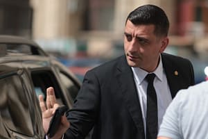 VIDEO George Simion, într-un cimitir din Craiova: „Hai, de data asta, să voteze mai mulți vii decât morți”