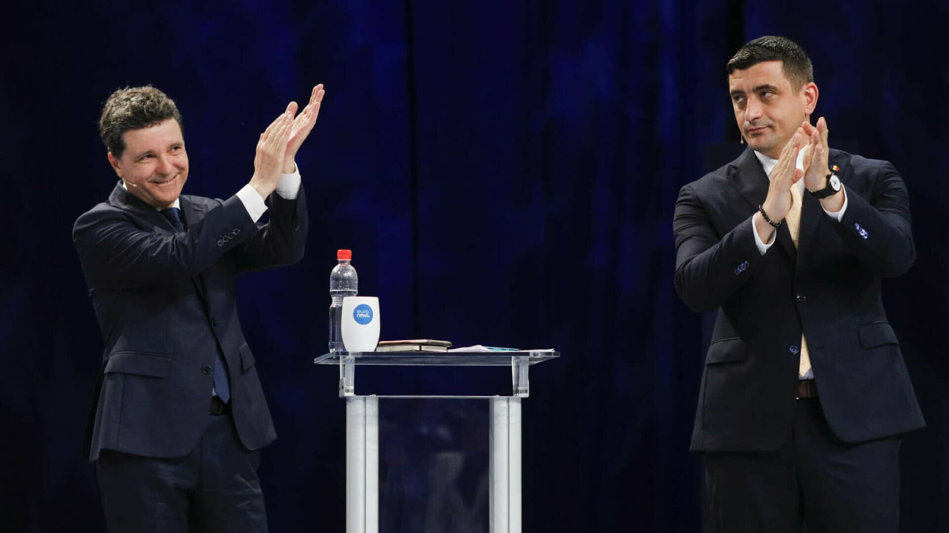 Nicușor Dan și George Simion