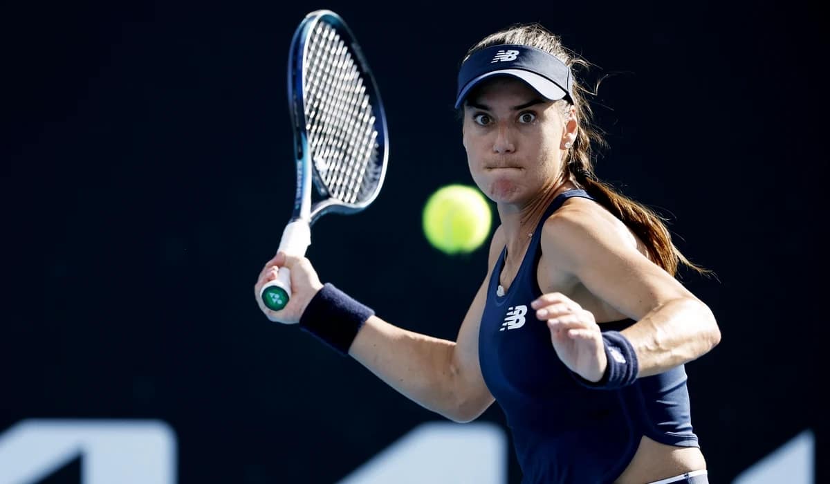 Sorana C&icirc;rstea, concentrare maximă. Foto EPA EFE