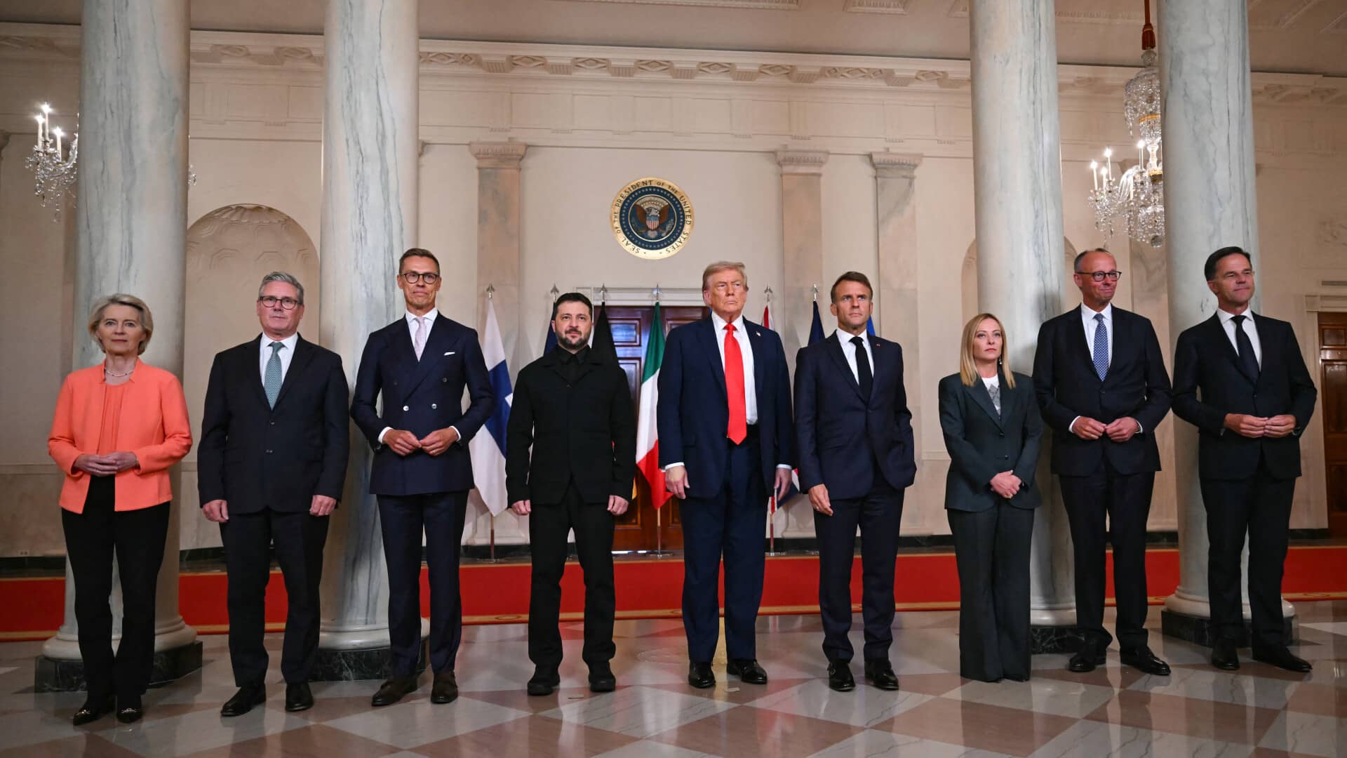 trump si liderii europeni