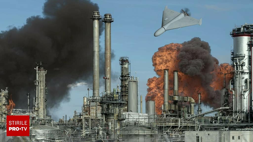 O mare rafinărie din Rusia funcționează la 50% din capacitate după un atac cu drone. O alta a fost complet oprită