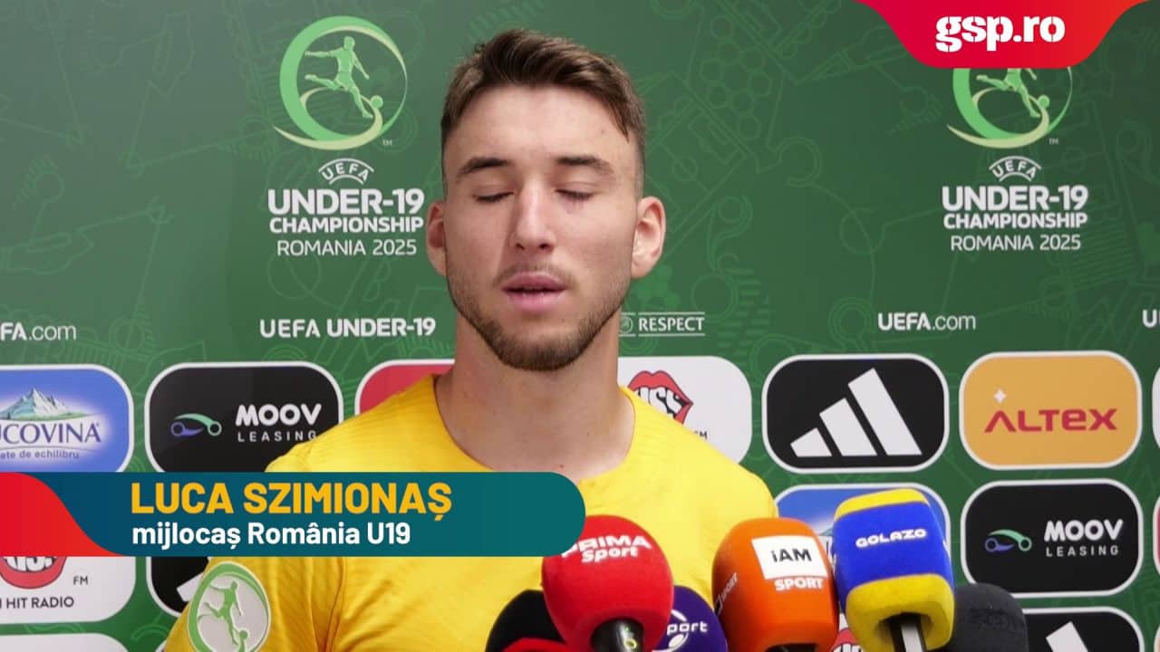 Luca Szimionaș, mijlocașul României U19, despre meciul cu Olanda din această seară: „Au avut mai multe ocazii, putem spune că au jucat mai bine”