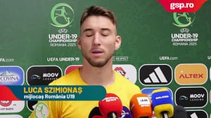 Luca Szimionaș, mijlocașul României U19, despre meciul cu Olanda din această seară: „Au avut mai multe ocazii, putem spune că au jucat mai bine”