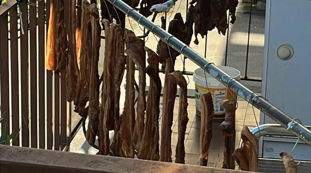 Șoc în Italia: Hălci de carne și afumături, puse ‘la uscat’ pe balcon, sânge picurând pe sub ferestre: ‘La noi în țară e normal’