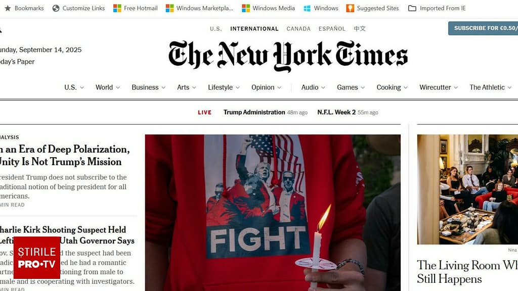 Drona rusească din România, pe prima pagină The New York Times