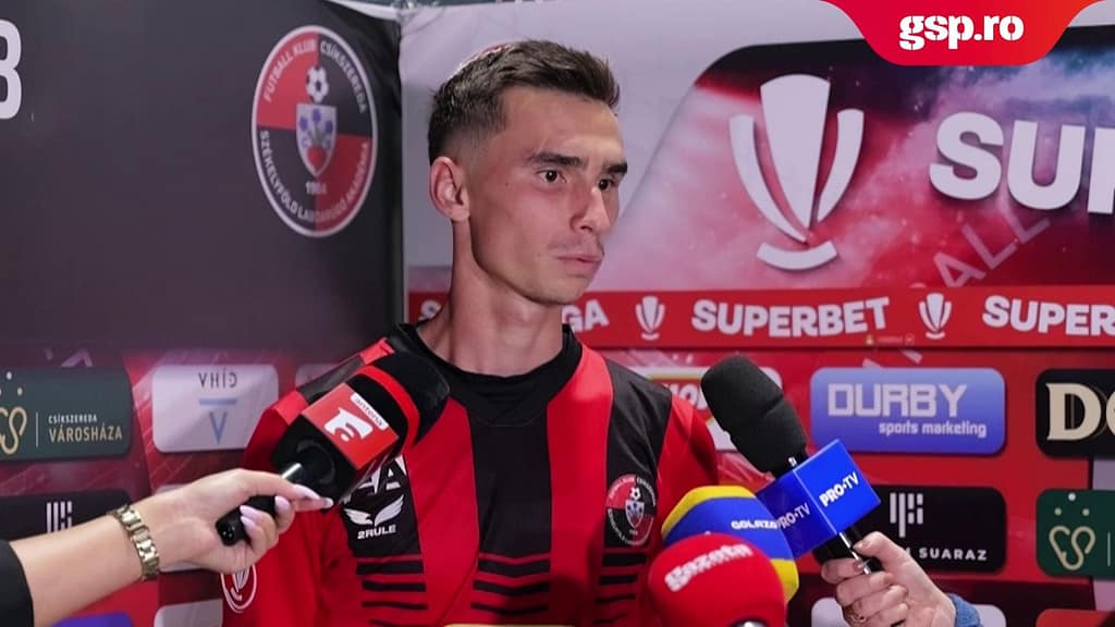 Csikszereda vs. FCSB 1-1 » Ervin Bakos, surprins că este vecin de clasament cu campioana României: „Atmosfera ne-a ajutat foarte mult”