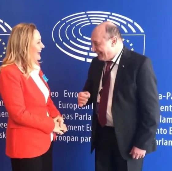 Elena Lasconi și fostul președinte Traian Băsescu FOTO: Adevărul