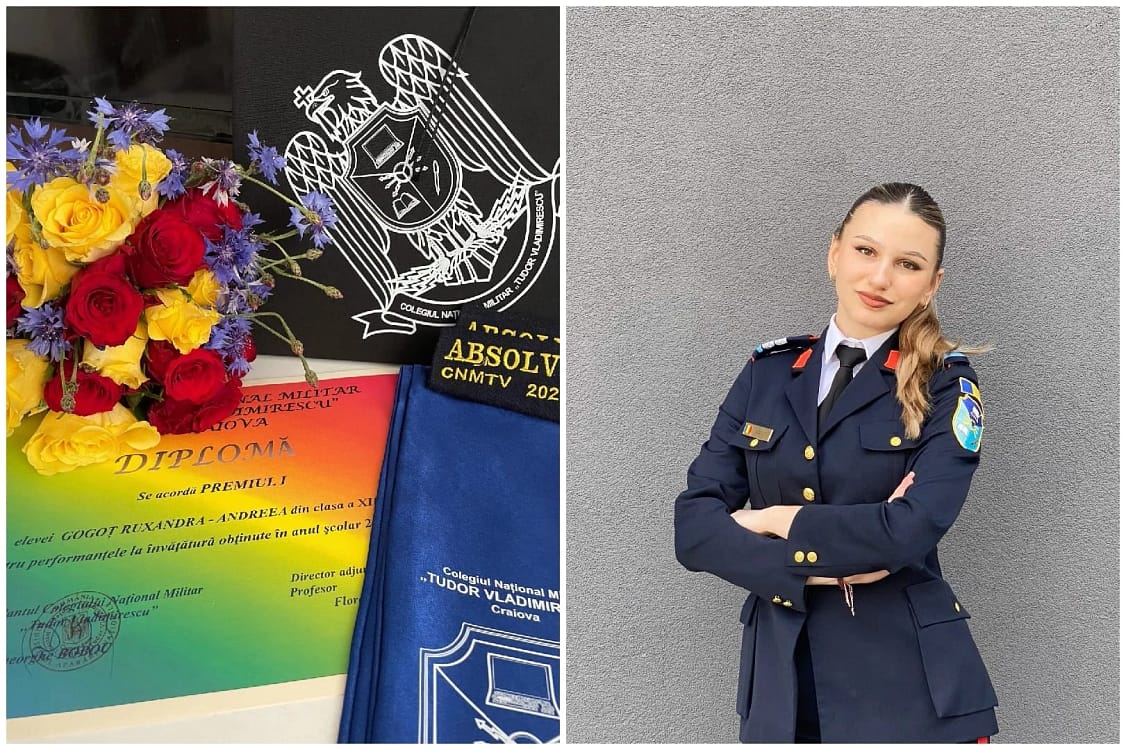 Ruxandra Gogoț, admisă la Academia Forțelor Aeriene FOTO: Ruxandra Gogoț