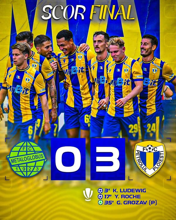 Ploieștenii, la primul succes în acest sezon. Foto Facebok FC Petrolul