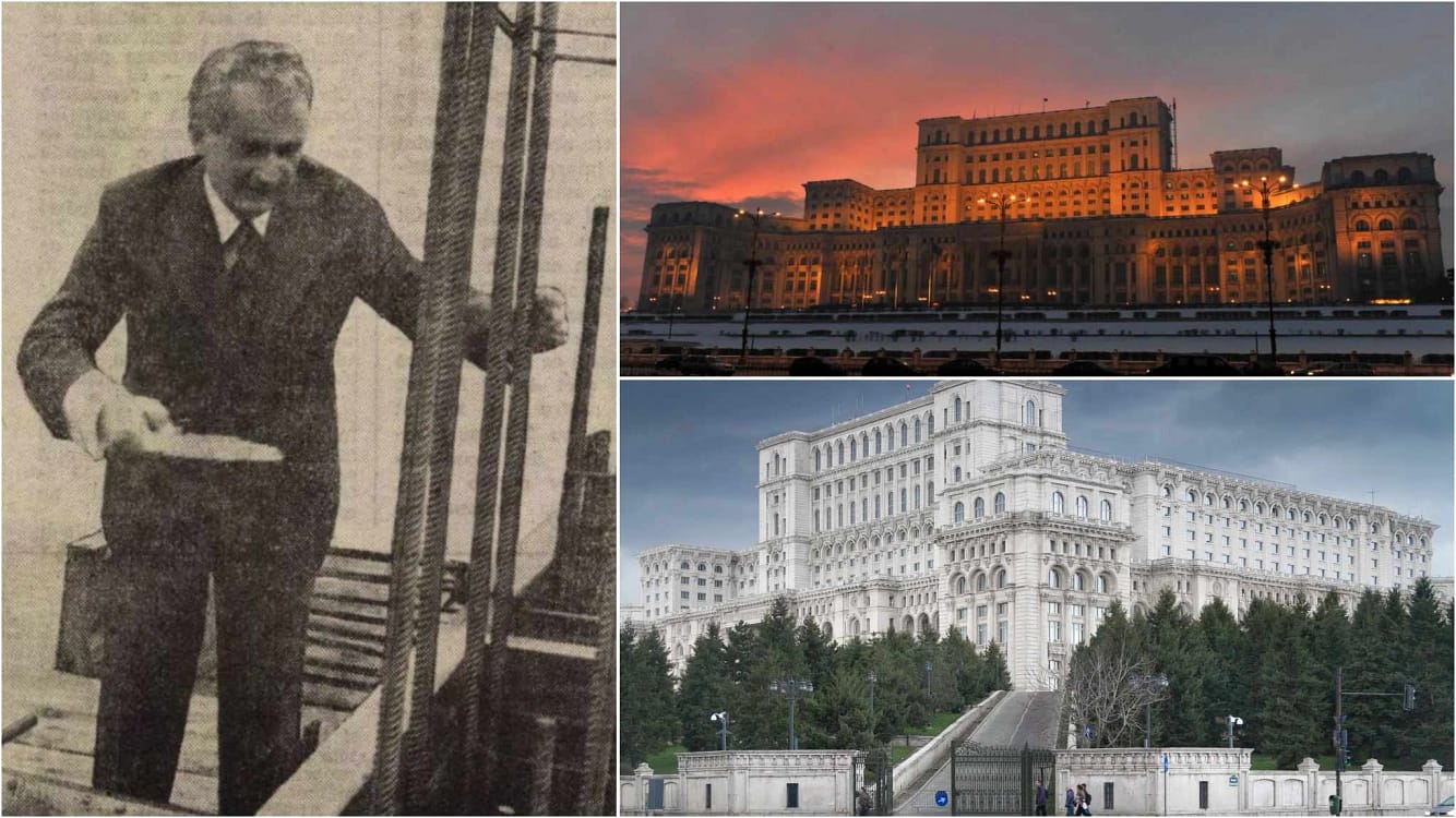 Casa Poporului și Ceaușescu. Sursa: Scânteia / Pixabay.