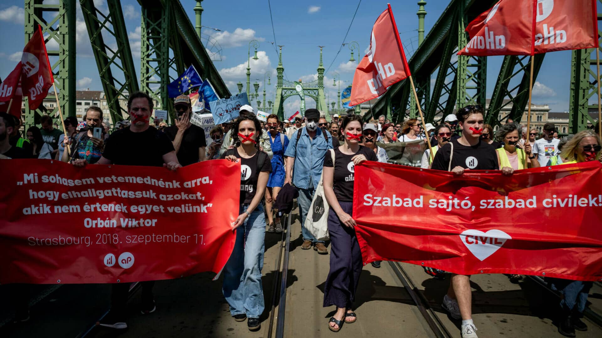 protest la Budapesta