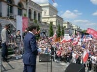 În fața a zeci de mii de polonezi, Nicușor Dan a ținut un discurs emoționant în română, încheiat în limba poloneză