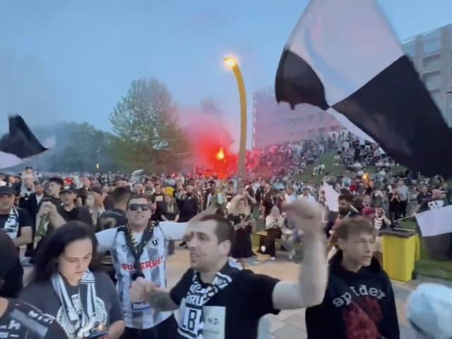 Imagini spectaculoase: ce au făcut mii de fani ai lui ”U” Cluj în timp ce echipa favorită juca pe stadionul CFR-ului