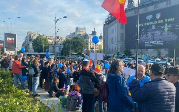 Miting proeuropean în Bucureşti