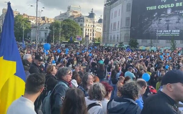 Miting proeuropean în Bucureşti