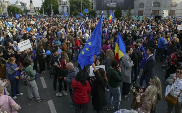 Miting proeuropean în Bucureşti