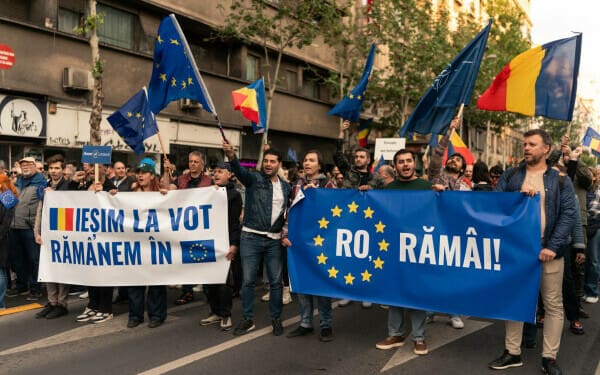 Miting proeuropean în Bucureşti