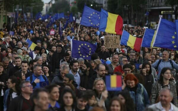 Miting proeuropean în Bucureşti