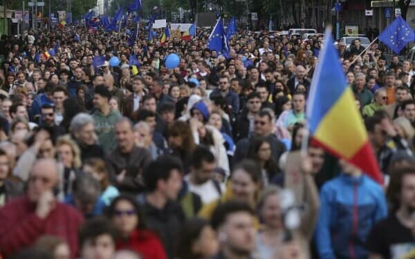 Miting proeuropean în Bucureşti