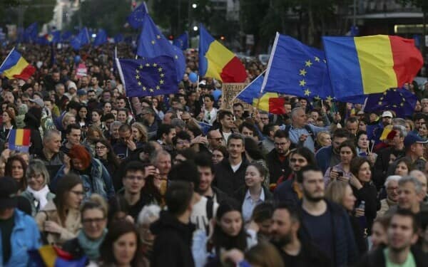 Miting proeuropean în Bucureşti