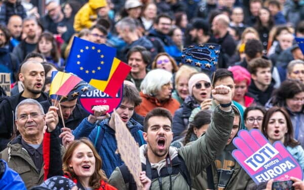 Miting proeuropean în țară