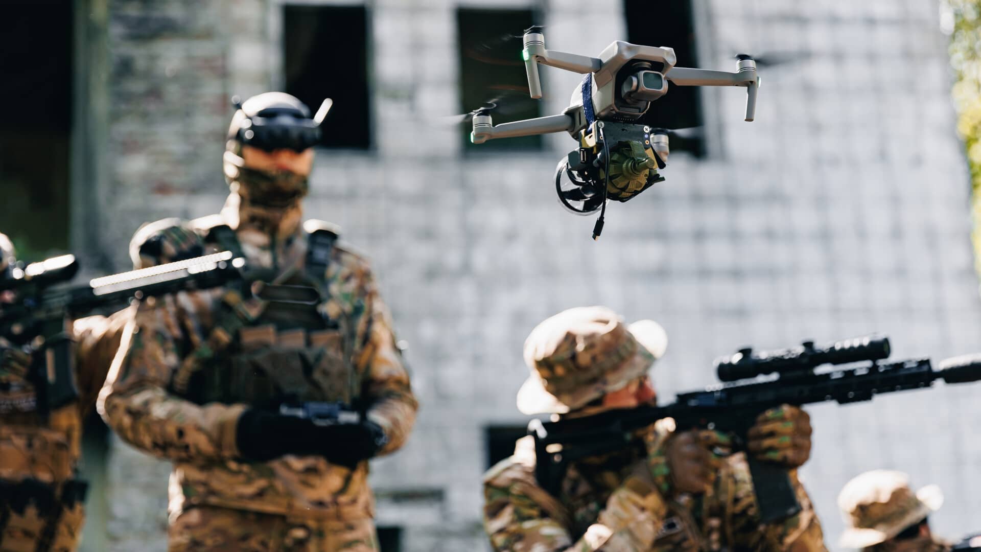 drone, soldati