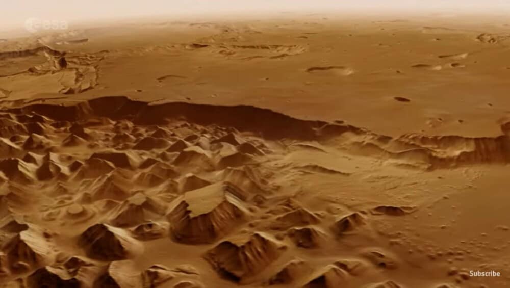 Imagini uimitoare cu un gigantic labirint de pe Marte. ”Cu miliarde de ani în urmă, apa a curs prin acest canal” | VIDEO - Imaginea 5
