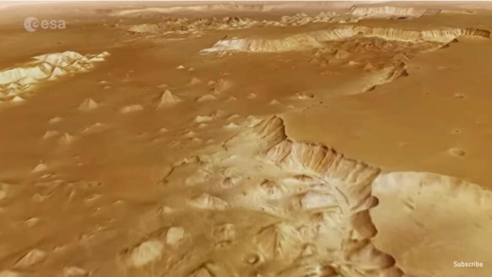 Imagini uimitoare cu un gigantic labirint de pe Marte. ”Cu miliarde de ani în urmă, apa a curs prin acest canal” | VIDEO - Imaginea 9
