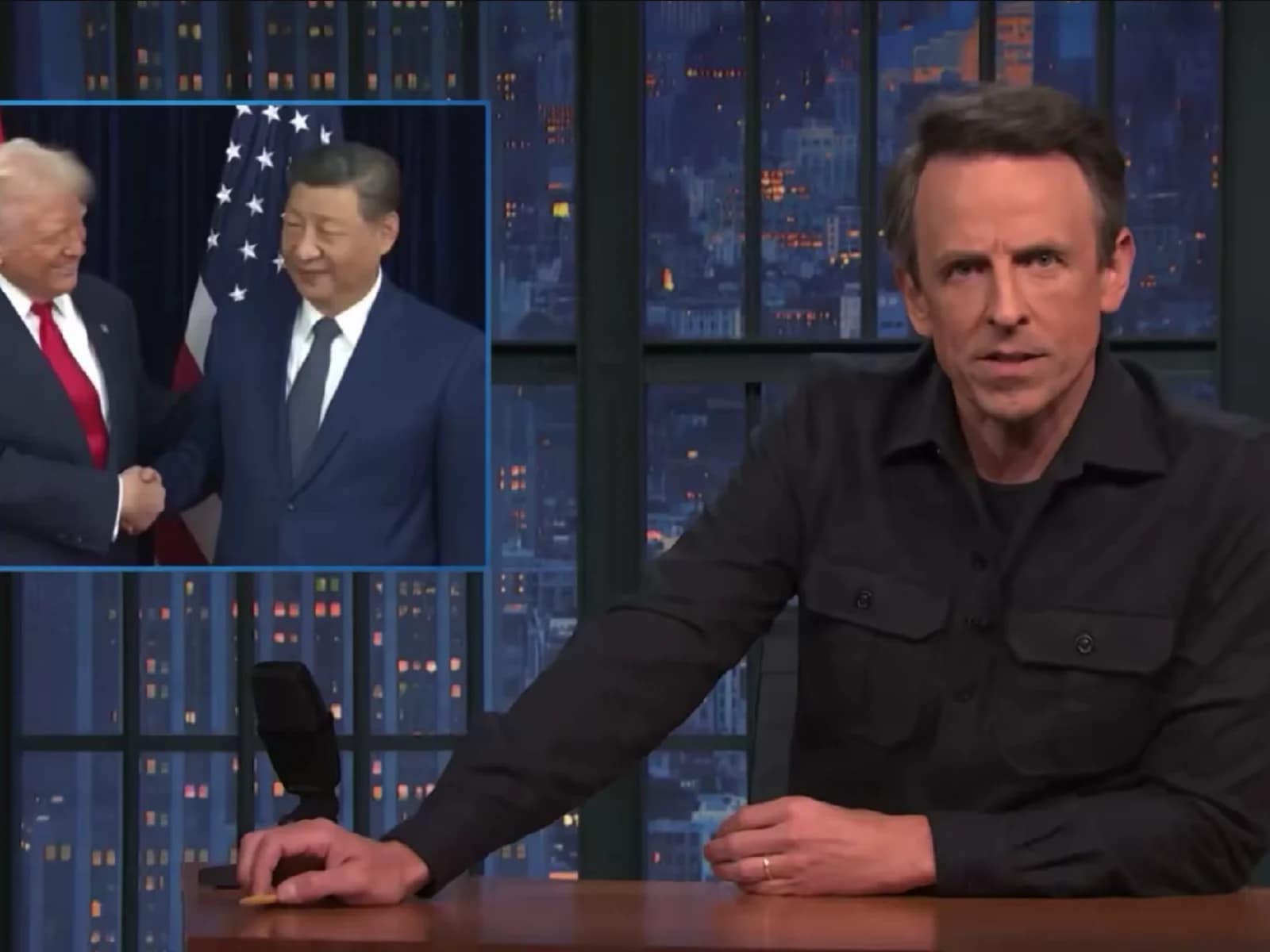 Seth Meyers/FOTO: Captură video X @MarcoFoster_